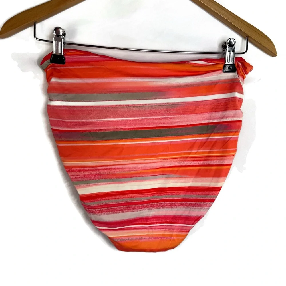 Coco Reef Pink and Orange Tankini Set Swimsuit with Ruched Detail size 34DD - Picture 6 of 11